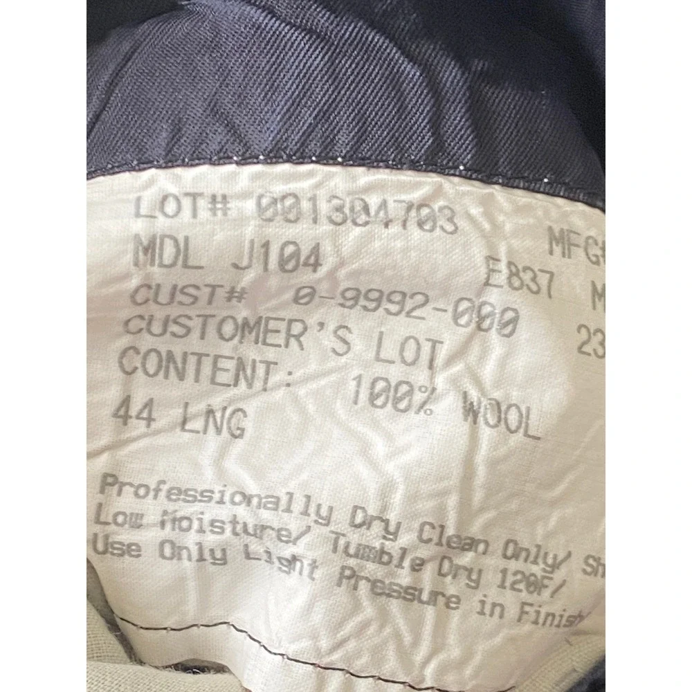 Hickey Freeman Men's Black 100% Wool Super 130s Suit Jacket Blazer Nordstrom 44L - Picture 6 of 7
